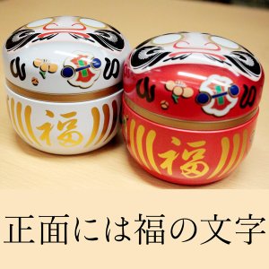 画像3: 願掛け だるま缶(目・絵馬シール付き) 茶筒 100g用缶 1缶　鈴子 だるま