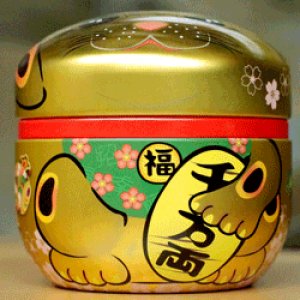 画像3: 茶筒 招き猫缶 100g用缶 1缶　鈴子 招き猫