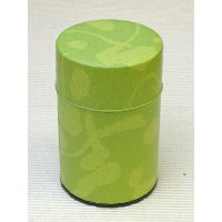 茶筒 お茶を入れる缶 印刷缶 100g「春夏秋冬」緑 茶缶