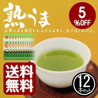 掛川 深蒸し茶 掛川茶 深蒸し煎茶 静岡茶「熟うま」100g 袋入り 4本